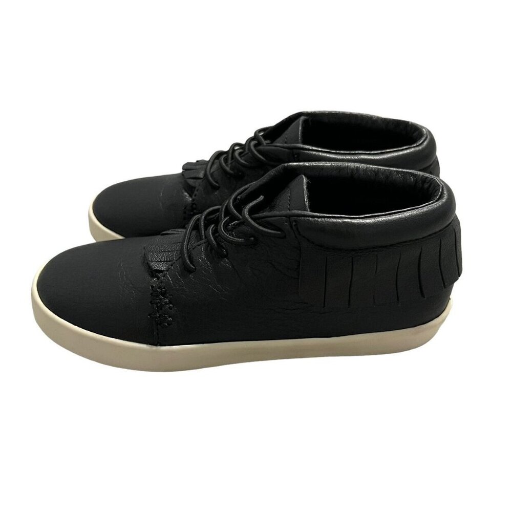 Freshly Picked Sz 11 Black Leather High Top Slip-On Sneakers - Picture 3 of 10